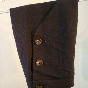Brooks Brothers navy wrap skirt.